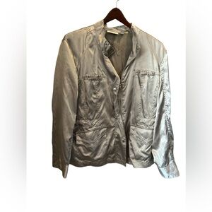 Chico's Lightweight Silver Jacket, Sz.‎ 3